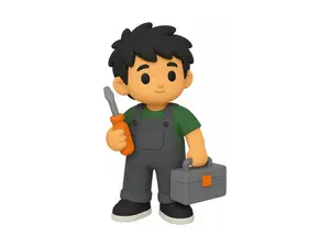 Maker Pal Mini Figure - Cute Desk Collectible
