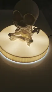 illuminated swivel table for 3D LED models
