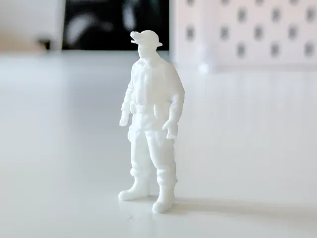 Miniature Man/Worker/Miner for your Diorama
