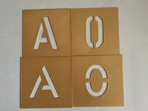 双字体字母+数字喷漆模板(DIN&现代极简式)——适合木工、DIY、喷涂等