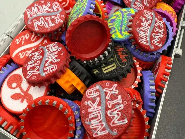 Realistic Nuka Mix (Power) Bottle Cap - Fallout