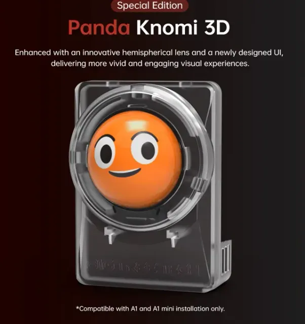 Support Panda Knomi 3D pour écran frontal Bambu A1 — Фото 6 из 7