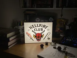 Lightbox Hellfire club Stranger Things