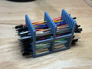 Stackable breadboard wire holder arduino
