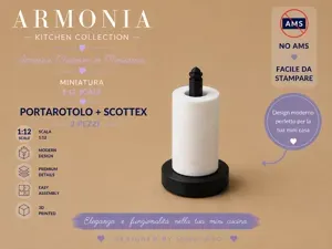 Portarotolo e Scottex Miniatura 1:12