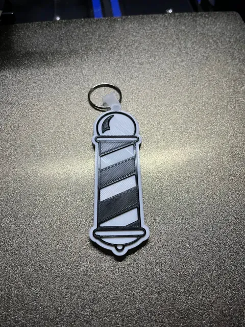 Barber Pole NFC Keychain – Two Sizes — Фото 5 из 5