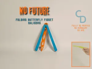 Balisong Butterfly Fidget Toy Trainer No Ams