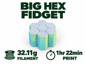 Big Sliding Hex Fidget