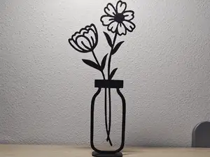 Flower vase silhouette