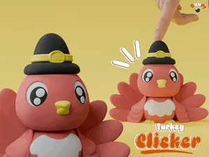 Cute Turkey Clicker - Fidget Thanksgiving Toy