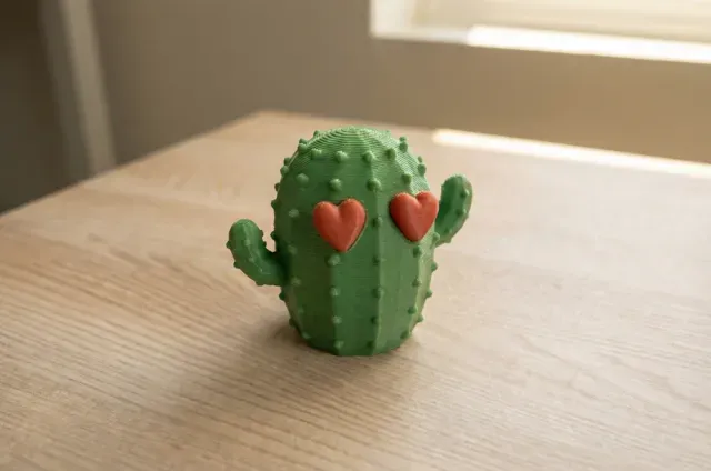 Cactus in love for Valentine's day — Фото 3 из 3