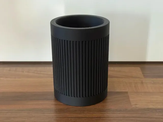 Ribbed Toothbrush Holder | Japandi Bathroom Cup — Фото 4 из 4