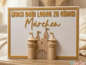 Self-Standing Postcard "Fairy Tale Castle"