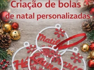 Bolas de natal personalizadas