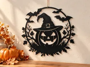 Witchy Pumpkin – Halloween Hanging Decoration