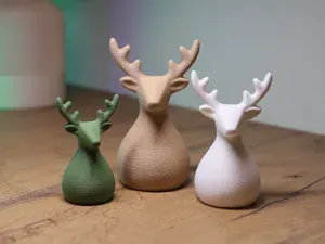 Nordic Fuzzy Deer – Modern 3-Piece Decor Set