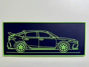 Honda Civic Type R FL5 silhouette with magnets