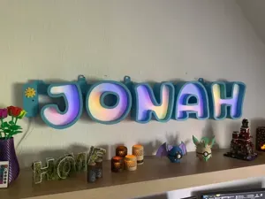LED Buchstaben A-Z Namelamp Namenslampe steckWLED
