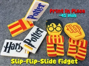 Harry Potter Slider + Flip Fidget (Print in Place)