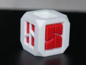 Bambu Lab Dual-Color Calibration Cube