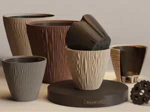 Dusk Shadow Wave Self-Watering Planter | Wabi-Sabi