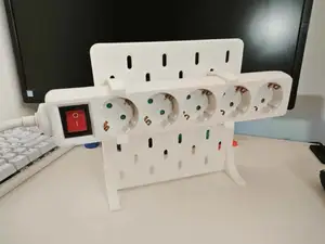 ikea skadis power strip holder