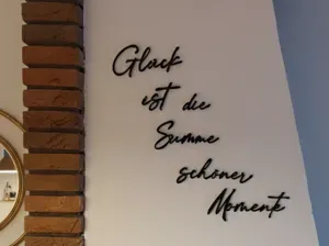 Glück ist die Summe schöner Momente Wanddekoration