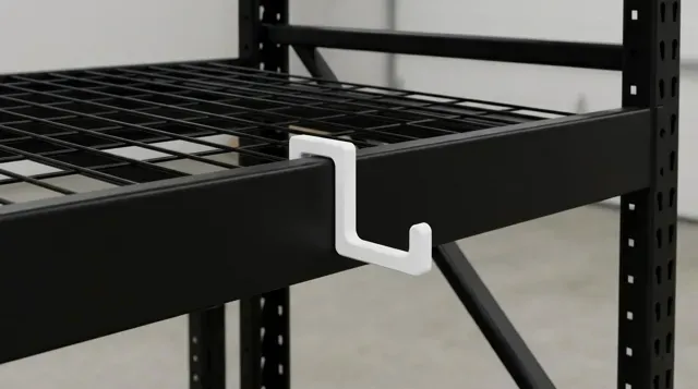 Clip-On Heavy-Duty Shelving Hook | Rack Hanger — Image 3 of 6