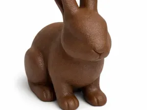 Elegant Easter Bunny Sculpture