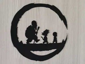 Dragon Ball - Son Goku Crilin Muten- 2d home decor