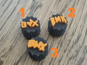 Tire valve cap BMX logo (3 VERSION)