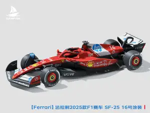 【Ferrari】法拉利2025款F1赛车 SF-25涂装 #16勒克莱尔 组装/轮胎可动