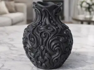Modern Textured Vase Planter Minimalist Plant Pot