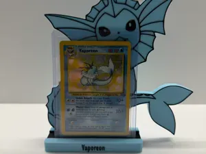 Vaporeon Detailed Card Stand – Graded & Toploader