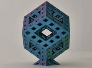 Menger Rhombic Dodecahedron Fractal | Level 2 - v1