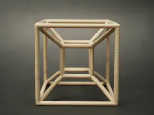Tesseract – 4D Hypercube Wireframe