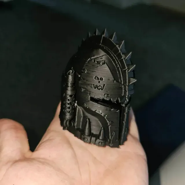 40000k Ork / mandalore mashup helmet — Фото 2 из 4