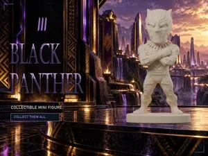Black Panther | 60mm Collectible Mini Figure