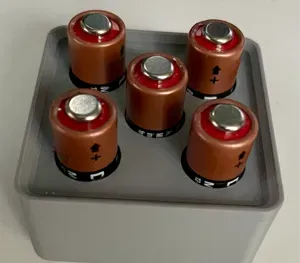 Gridfinity with pin MN21/32 battery storage