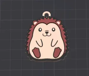 hedgehog keychain /necklace charm(free commercial)