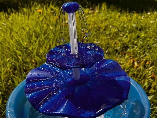 2-Tier 3D Printed Fountain for 5V USB Water Pump
