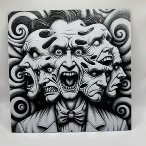 HueForge - Wall Art - "Twisted Expressions"