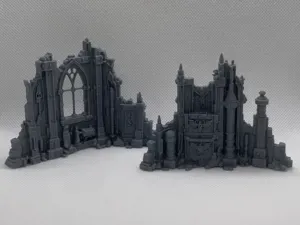 Grimdark Industrial Ruins - Wargame Terrain