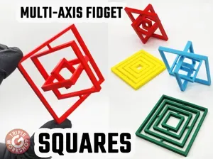 Multi-Axis Fidget Squares - Print in Place