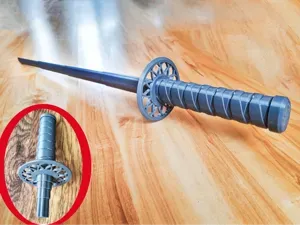 Collapsible Dragon Katana (Print-in-Place)