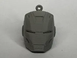 Iron Man Helmet Keychain — Detailed 0.2 mm Print