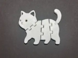 Mini Articulated Cat – Flexible 3D Fidget Toy