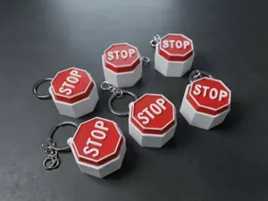 Stop Sign Fidget Clicker