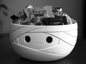 Cute Mummy Candy Bowl for Halloween(Q_Craft）