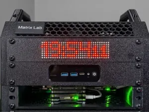 LED Matrix Panel (MAX7219) - ESP32, Buzzer, DHT22
